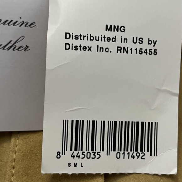 MNG Mango Leather Jacket Womens XS Tan Suede Belted Snap Front Shacket 53065708 - Picture 11 of 16